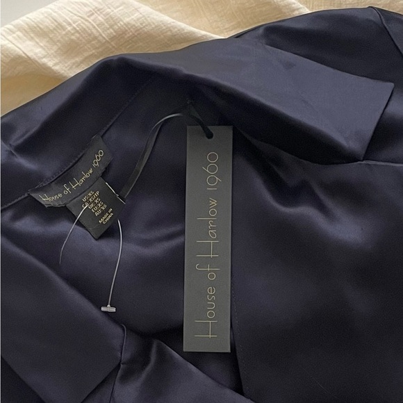 House of Harlow Silk Effect Open Front Blouse NWT - Picture 8 of 8